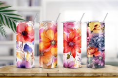 Floral Watercolor Digital Paper, Floral Sublimation Product Image 2