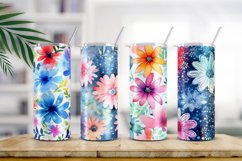 Floral Watercolor Digital Paper, Floral Sublimation Product Image 2