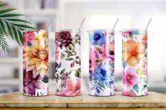 Floral Watercolor Digital Paper, Floral Sublimation Product Image 2