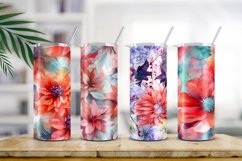 Floral Watercolor Digital Paper, Floral Sublimation Product Image 2