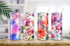 Floral Watercolor Digital Paper, Floral Sublimation Product Image 2