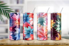 Floral Watercolor Digital Paper, Floral Sublimation Product Image 2