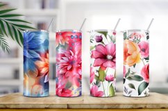 Floral Watercolor Digital Paper, Floral Sublimation Product Image 2