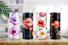 Floral Watercolor Digital Paper, Floral Sublimation Product Image 2