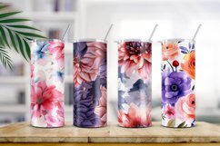 Floral Watercolor Digital Paper, Floral Sublimation Product Image 2