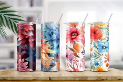 Floral Watercolor Digital Paper, Floral Sublimation Product Image 2