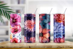 Floral Watercolor Digital Paper, Floral Sublimation Product Image 2