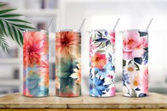 Floral Watercolor Digital Paper, Floral Sublimation Product Image 2