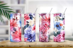 Floral Watercolor Digital Paper, Floral Sublimation Product Image 2