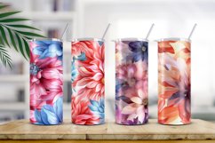 Floral Watercolor Digital Paper, Floral Sublimation Product Image 2