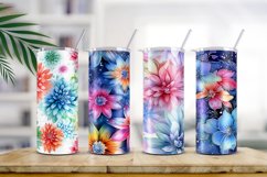 Floral Watercolor Digital Paper, Floral Sublimation Product Image 2