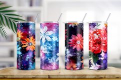 Floral Watercolor Digital Paper, Floral Sublimation Product Image 2