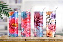 Floral Watercolor Digital Paper, Floral Sublimation Product Image 2