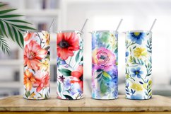 Floral Watercolor Digital Paper, Floral Sublimation Product Image 2