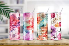 Floral Watercolor Digital Paper, Floral Sublimation Product Image 2