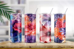 Floral Watercolor Digital Paper, Floral Sublimation Product Image 2