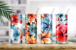 Floral Watercolor Digital Paper, Floral Sublimation Product Image 2