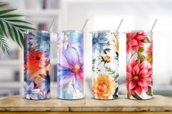 Floral Watercolor Digital Paper, Floral Sublimation Product Image 2