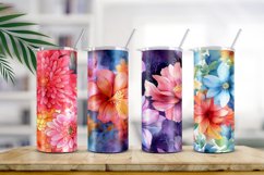 Floral Watercolor Digital Paper, Floral Sublimation Product Image 2