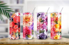 Floral Watercolor Digital Paper, Floral Sublimation Product Image 2