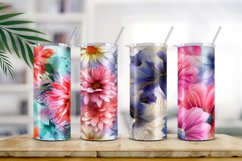 Floral Watercolor Digital Paper, Floral Sublimation Product Image 2