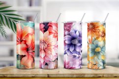 Floral Watercolor Digital Paper, Floral Sublimation Product Image 2