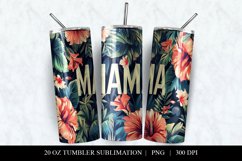 Floral Tumbler Design, 20 oz Mama Sublimation PNG Product Image 2