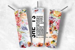 Floral Tumbler Wrap Design Bundle Png, 20oz Skinny Tumbler Product Image 14