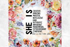 Floral Tumbler Wrap Design Bundle Png, 20oz Skinny Tumbler Product Image 15