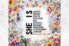 Mom Tumbler Png, She is Creative Quote Tumbler Seamless Product Image 2