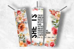 Floral Tumbler Wrap Design Bundle Png, 20oz Skinny Tumbler Product Image 18