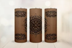 Viking skinny tumbler sublimation - Men's Celtic tumbler Product Image 1