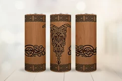 Viking skinny tumbler sublimation - Men's Celtic tumbler Product Image 1