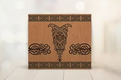 Viking skinny tumbler sublimation - Men's Celtic tumbler Product Image 2