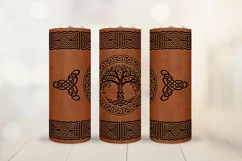 Viking skinny tumbler sublimation - Men's Celtic tumbler Product Image 1