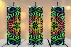 Skinny Tumbler Sublimation Bright Color Mandala Wrap Designs Product Image 1