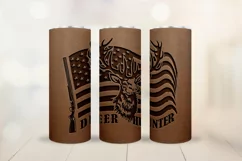 Men's Tumbler Sublimation - Deer Hunting Skinny Tumbler 20oz Product Image 1