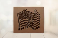 Men's Tumbler Sublimation - Deer Hunting Skinny Tumbler 20oz Product Image 2
