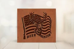 Men's Tumbler Sublimation - Deer Hunting Skinny Tumbler 20oz Product Image 2