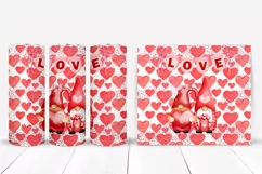 Valentine Gnome Tumbler I Valentines Day Sublimation Tumbler
