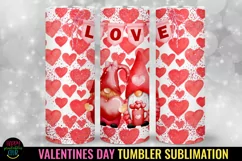 Valentine Gnome Tumbler I Valentines Day Sublimation Tumbler