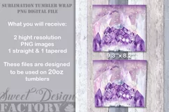 Crystal tumbler design, amethyst PNG Product Image 2