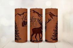 Men's Tumbler Sublimation - Deer Hunter Skinny Tumbler 20oz Product Image 1