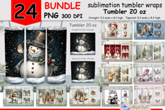 Merry Christmas Tumbler Wrap|snowman Wrap Tumble| angel Product Image 1