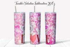 Valentines Day Love Sublimation Tumbler. Product Image 1