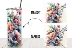 Vintage Flowers 20 oz Tumbler Wrap Sublimation Product Image 2