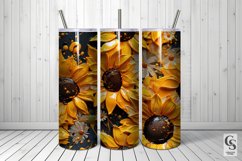 3D Clay Sunflowers Digital Paper Patterns Product Image 5