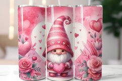 Valentine&#039;s Day Gnome Tumbler Wrap, 20 oz Gnome Tumbler Product Image 1