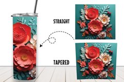 3D Flower Tumble Sublimation Wrap Product Image 2