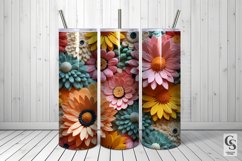 Spring Floral 3D Embroidery Digital Papers Product Image 3